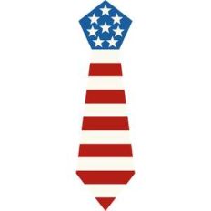 usa flag tie