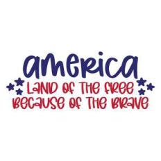 america land of the free because of the brave