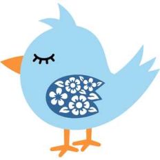 little bird with flower wing