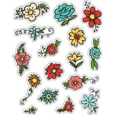 ml lovely blooms cutie stickers