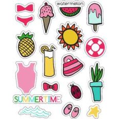 ml summertime love stickers
