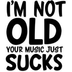 i'm not old your music just sucks