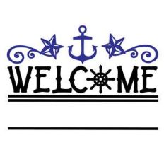 welcome nautical sign