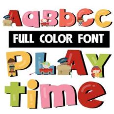 playtime color font
