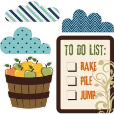 5 print and cut fall icons