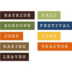 9 print and cut fall words