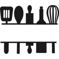 split kitchen sign
