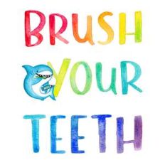 brush your teeth children's bathroom printable