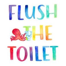 flush the toilet childrens bathroom printable