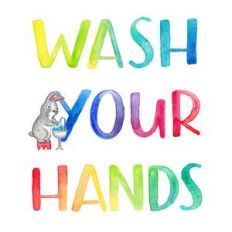 wash your hands childrens bathroom wall art