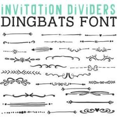 cg invitation dividers dingbats