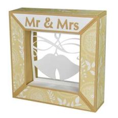 mr. and mrs. wedding bells framed