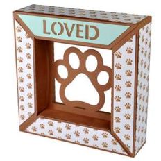 loved paw print framed