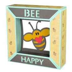 bee happy framed