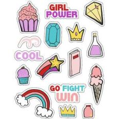 ml girl power stickers