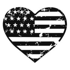 distressed heart flag