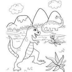 dinosaur coloring page