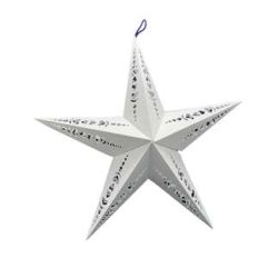 folk art-look cutouts 3d hanging star
