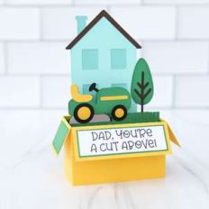 box card father's day mower