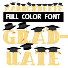 graduate color font
