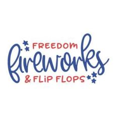 freedom fireworks and flip flops