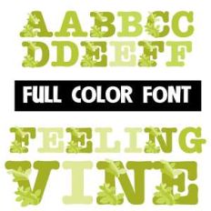 feeling vine color font