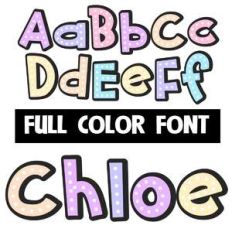 chloe color font