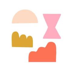 modern geometric shape set