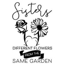 sisters different flowers