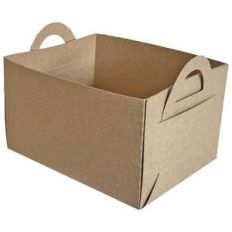 rectangle slat box with rounded handles