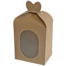 tall fold over box with window and heart top