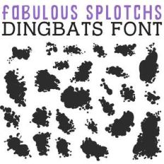 cg fabulous splotches dingbats