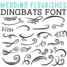 cg wedding flourishes dingbats