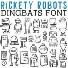 cg rickety robots dingbats
