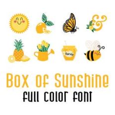 box of sunshine full color font
