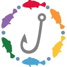 circle of fish and hook