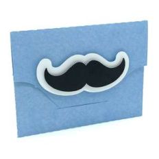 mustache cover card