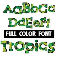 tropics color font
