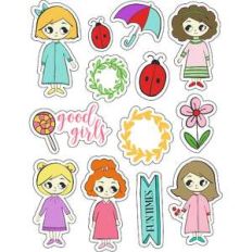 ml girly girl fun stickers