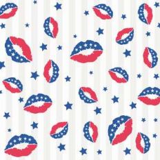 patriotic flag lips