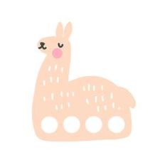 llama finger puppet