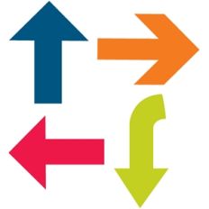 set of 4 arrows