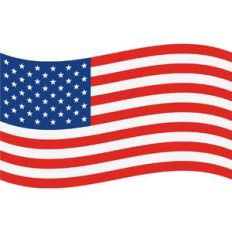american flag (wavy)