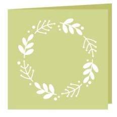 square floral card