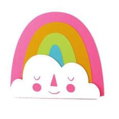 rainbow and cloud card