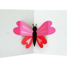 butterly pop up card