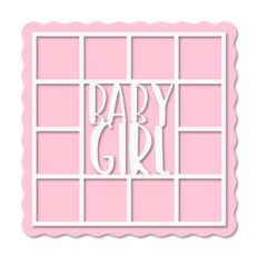 12 photos baby girl layout frame