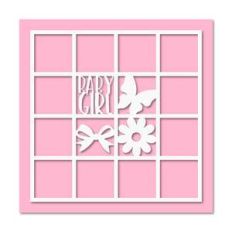 12 photos baby girl layout frame