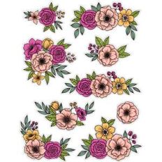 flower sticker sheet