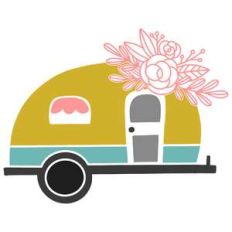 floral camper van